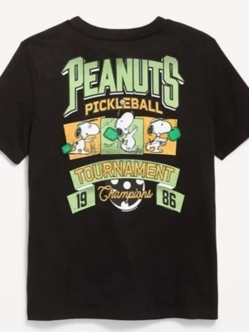 Old Navy Snoopy/Peanuts Pickleball T-shirt for Kids Various Sizes  NWT